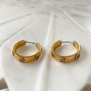 Tory Burch Miller Huggie Hoop Earrings